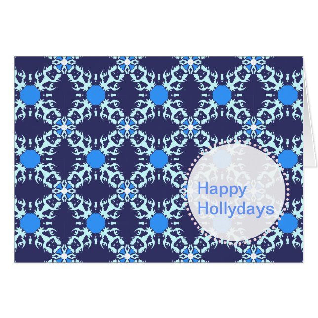Dark Blue Frenchie Pattern (Vorderseite (Horizontal))