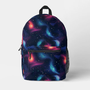 Dark Blue Galaxy Muster Bedruckter Rucksack