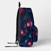Dark Blue Galaxy Muster Bedruckter Rucksack (Links)