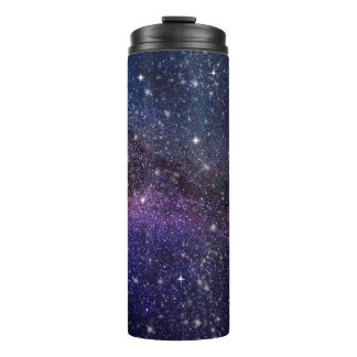 Dark Blue Galaxy Starry Night Thermal Tumbler Thermosbecher