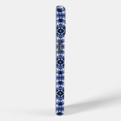 Dark Blue Gefärbte Krawatte Muster Case-Mate iPhone Hülle (Rückseite / Rechts)