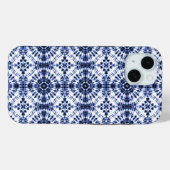 Dark Blue Gefärbte Krawatte Muster Case-Mate iPhone Hülle (Rückseite (Horizontal))