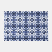 Dark Blue Gefärbte Krawatte Muster Fußmatte (Vorderseite)