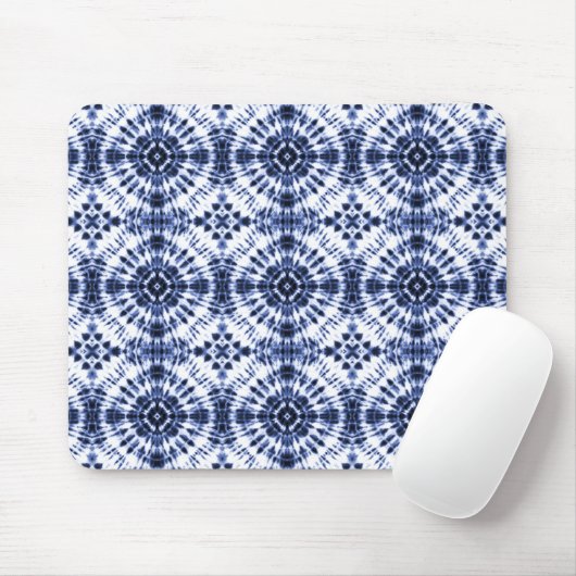 Dark Blue Gefärbte Krawatte Muster Mousepad (Mit Mouse)