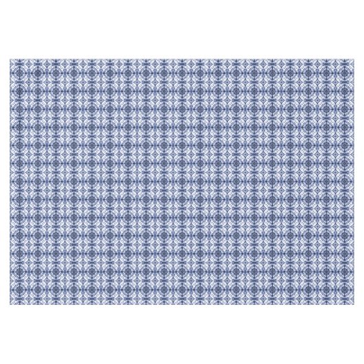 Dark Blue Gefärbte Krawatte Muster Tischdecke (Vorderseite (Horizontal))