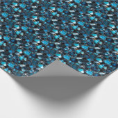 Dark Blue Gemstones Geschenkpapier (Ecke)