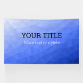 Dark blue geometric mesh Triangle custom text Banner (Horizontal)