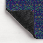 Dark Blue Geometric Mousepad (Ecke)