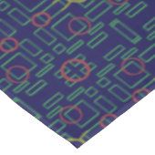 Dark Blue Geometric Tablecloth Tischdecke (Schrägansicht)