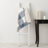 Dark Blue Gingham Pattern Sherpadecke (Beispiel)