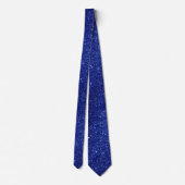 Dark Blue Glitzer Krawatte (Rückseite)