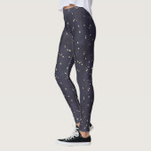 Dark Blue Gold Star Frauen Leggings (Links)