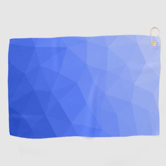 Dark Blue gradient geometric mesh pattern Golfhandtuch (Horizontal)