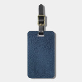 Dark Blue Grain Imitate Leather Gepäckanhänger (Vorderseite vertikal)