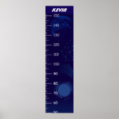 Dark Blue Growth Chart Poster (Vorne)