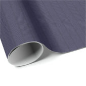 Dark Blue Herringbone Muster Wrapping Paper Roll Geschenkpapier (Rolleneckpunkt)