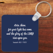 Dark Blue Herzlichen Glückwunsch Abschluss Bible V Schlüsselanhänger (Rückseite)