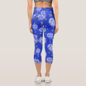 Dark Blue Hot Air Ballon Design Capris (Rückseite)