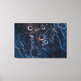 Dark Blue Ice Abstrakt Art Foto Leinwanddruck