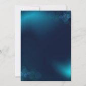 Dark Blue Illustrative Birthday Einladung (Rückseite)