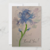 Dark blue Iris Dankeskarte (Vorderseite)