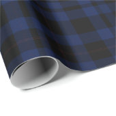 Dark Blue Kariert Tartan Wrapping Paper Geschenkpapier (Rolleneckpunkt)