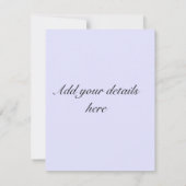 Dark Blue Knotted Nautical Wedding RSVP (Rückseite)