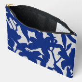 Dark Blue Lily Silhouete Zubehörtasche (Offen)