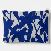 Dark Blue Lily Silhouete Zubehörtasche (Rückseite)