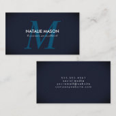 Dark Blue Mesh Visitenkarte (Vorne/Hinten)