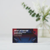 Dark Blue Modern Business Card Visitenkarte (Stehend Vorderseite)
