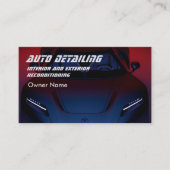 Dark Blue Modern Business Card Visitenkarte (Vorderseite)