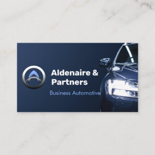 Dark Blue Modern Business Card Visitenkarte