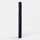 Dark Blue Modern Minimalistisch Simple Monogram Case-Mate iPhone Hülle (Hinten/Rechts)