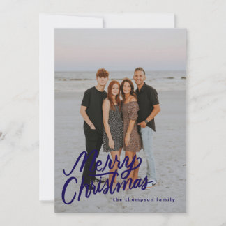 Dark Blue Modern Trendy Frohe Weihnachten 1 Foto