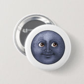 Dark Blue Moon - Emoji Button (Vorne & Hinten)