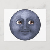 Dark Blue Moon - Emoji Postkarte (Vorderseite)