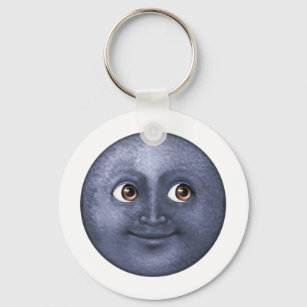 Dark Blue Moon - Emoji Schlüsselanhänger