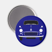 Dark Blue Morris Minor Kühlschrank Magnet (Vorderseite/Rückseite)
