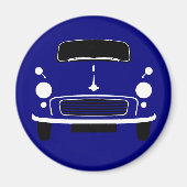 Dark Blue Morris Minor Kühlschrank Magnet (Vorne)