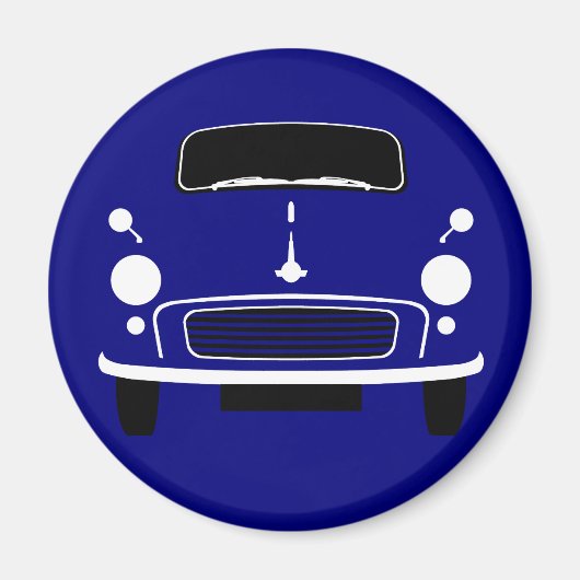 Dark Blue Morris Minor Kühlschrank Magnet (Vorne)
