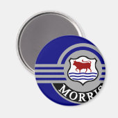 Dark Blue Morris Minor Kühlschrank Magnet (Vorderseite/Rückseite)