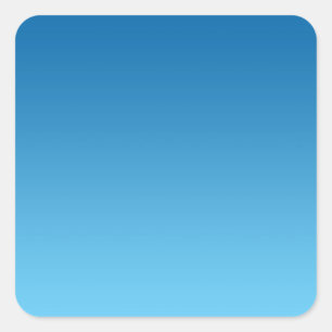 Dark Blue Ombre Quadratischer Aufkleber