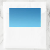 Dark Blue Ombre Rechteckiger Aufkleber (Tasche)