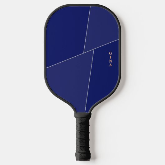 Dark Blue Pickleball Paddle Personalisiert mit Nam (Vorderseite)