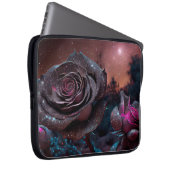 DARK BLUE & PINK ANTIQUE ROSE LAPTOPSCHUTZHÜLLE (Vorne Rechts)