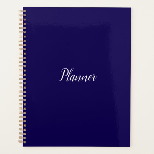 Dark Blue Planner Planer (Vorderseite)