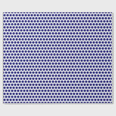 Dark Blue Polka Dots Geschenkpapier (Flach)