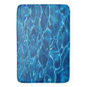 Dark Blue Pool Water Badematte (Vorderseite Vertikal)