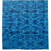 Dark Blue Pool Water Duschvorhang (Vorderseite)